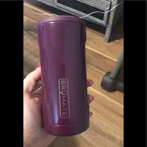 Plum Brumate Slim. Holds most seltzer’s 12oz cans